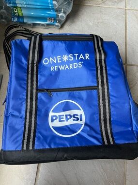 Pepsi Blue Promotional Cooler Tote with Black Straps